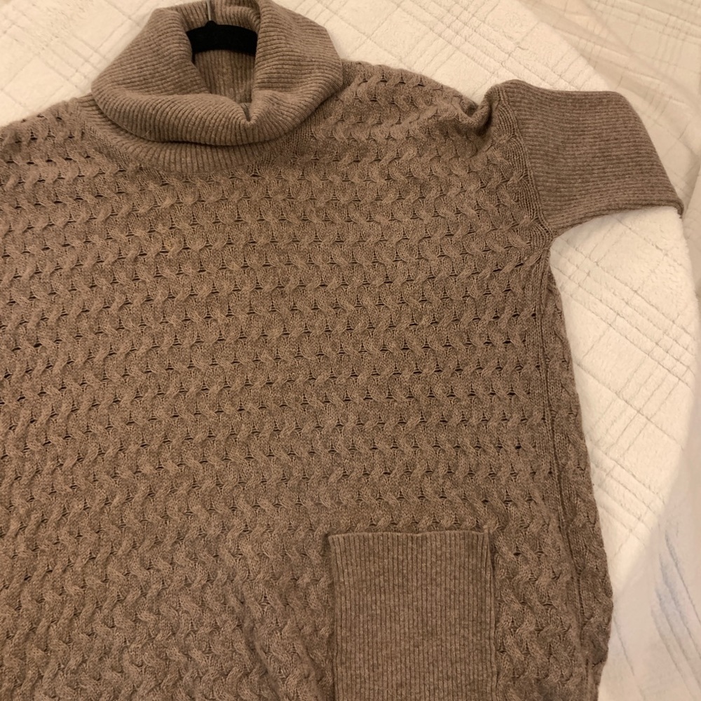 Cashmere Split-Back Cowl Neck Sweater - image 4